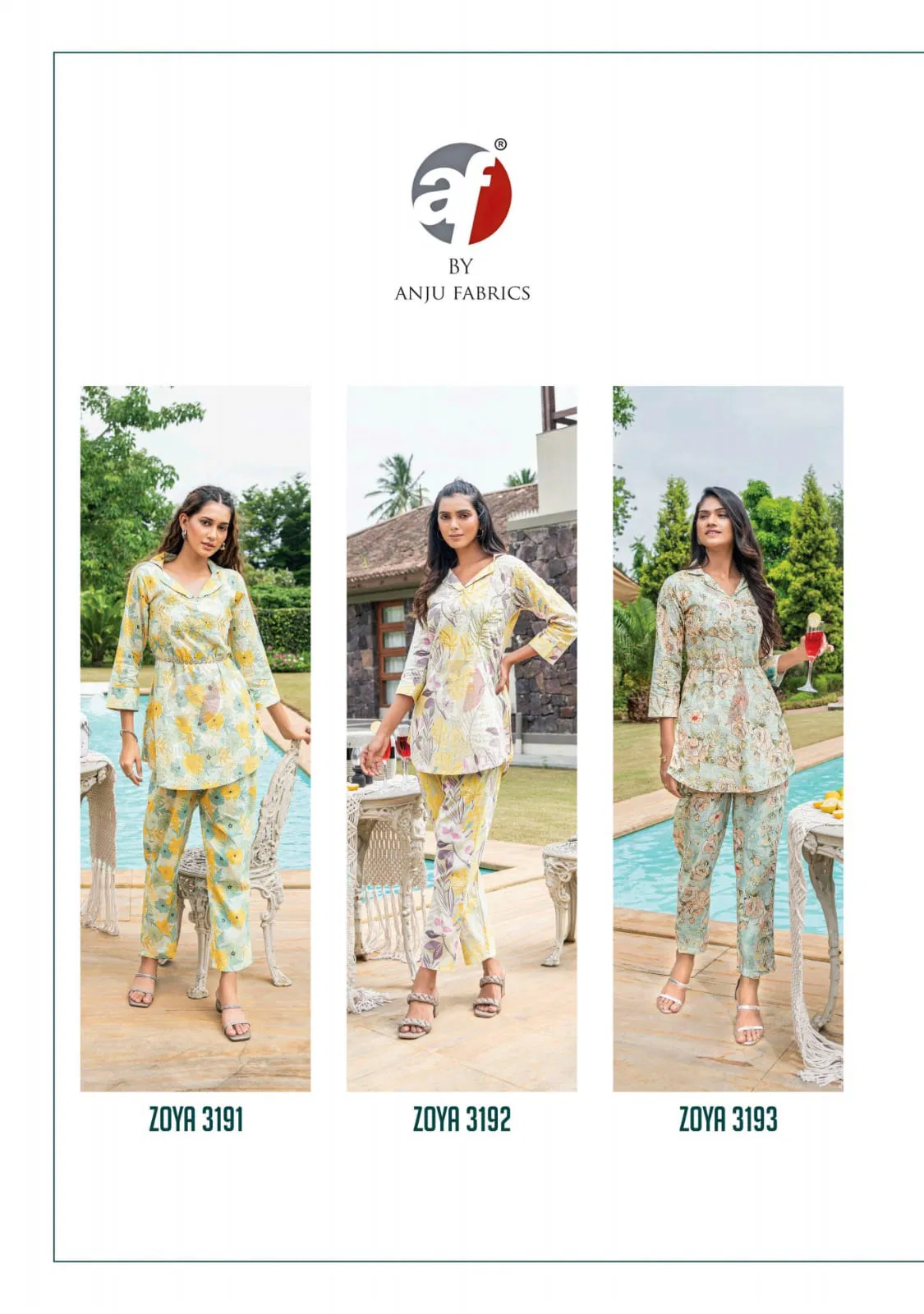 Zoya Vol 6 By Af Schiffli Work Premium Cotton Cord Set Kurti With Bottom Wholesale Price In Surat